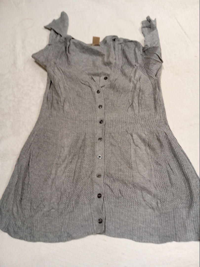 DKNY Jeans Grey Knit Cardigan