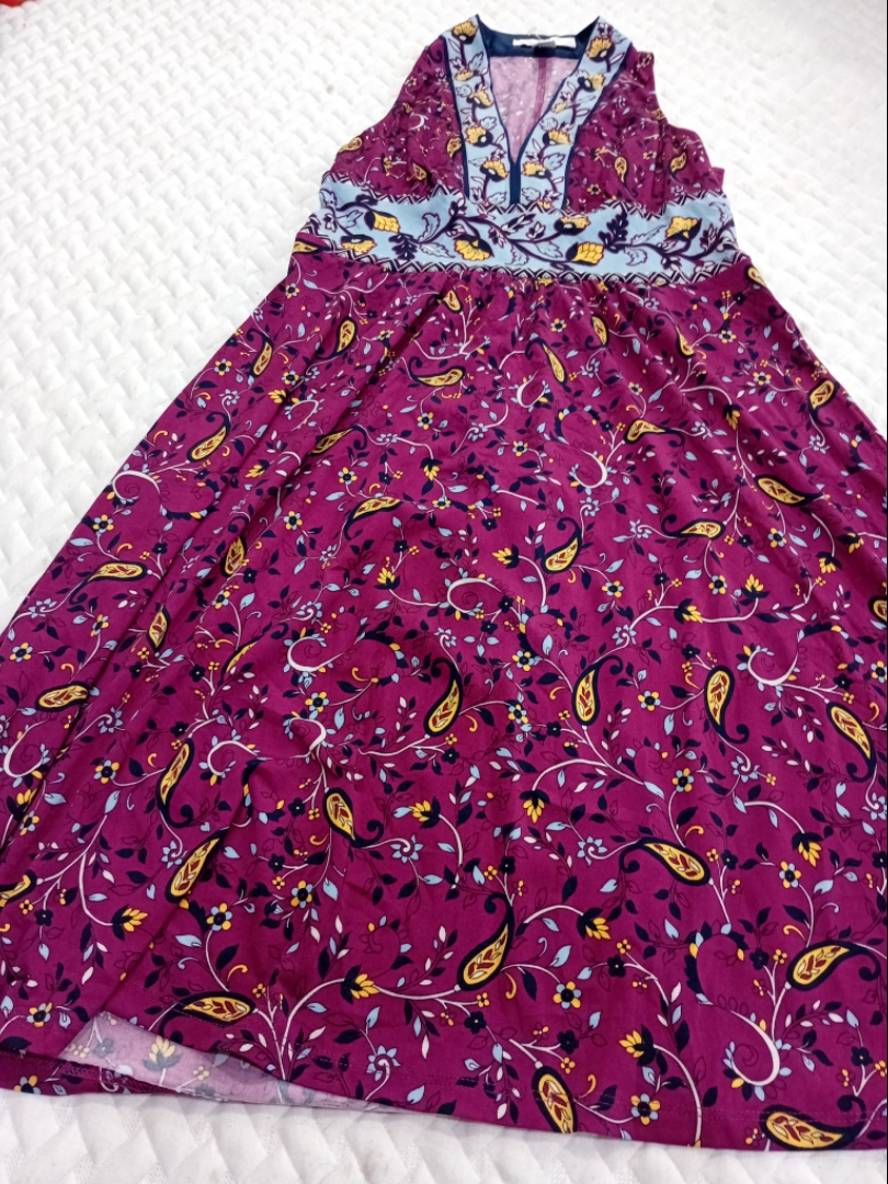 Robe maxi à imprimé paisley