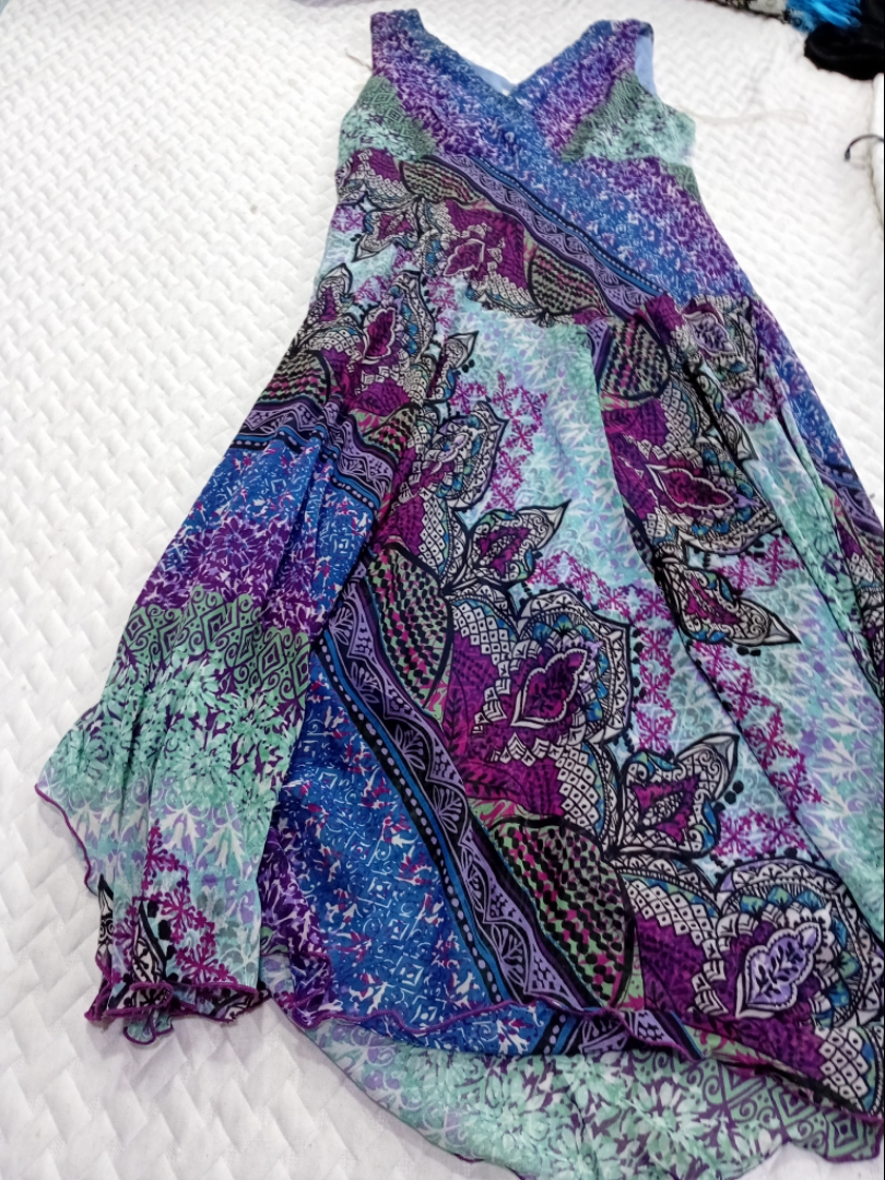 Dressbarn Paisley Print Maxi Dress