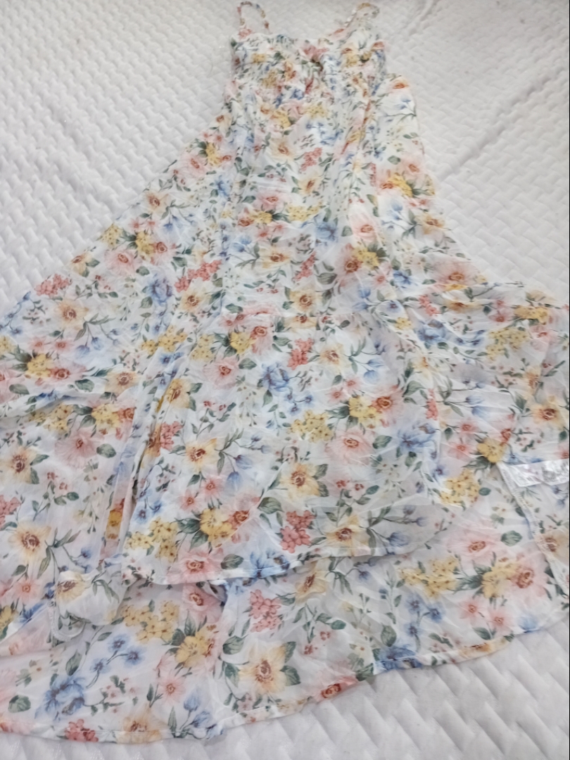 Maxikleid mit floralem Druck