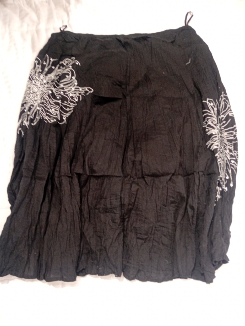 Style & co. Black Floral Skirt