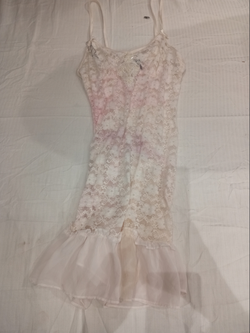 Lace Trimmed Slip Dress