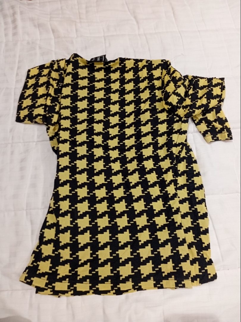 I.N.C International Concepts Houndstooth Print Dre..