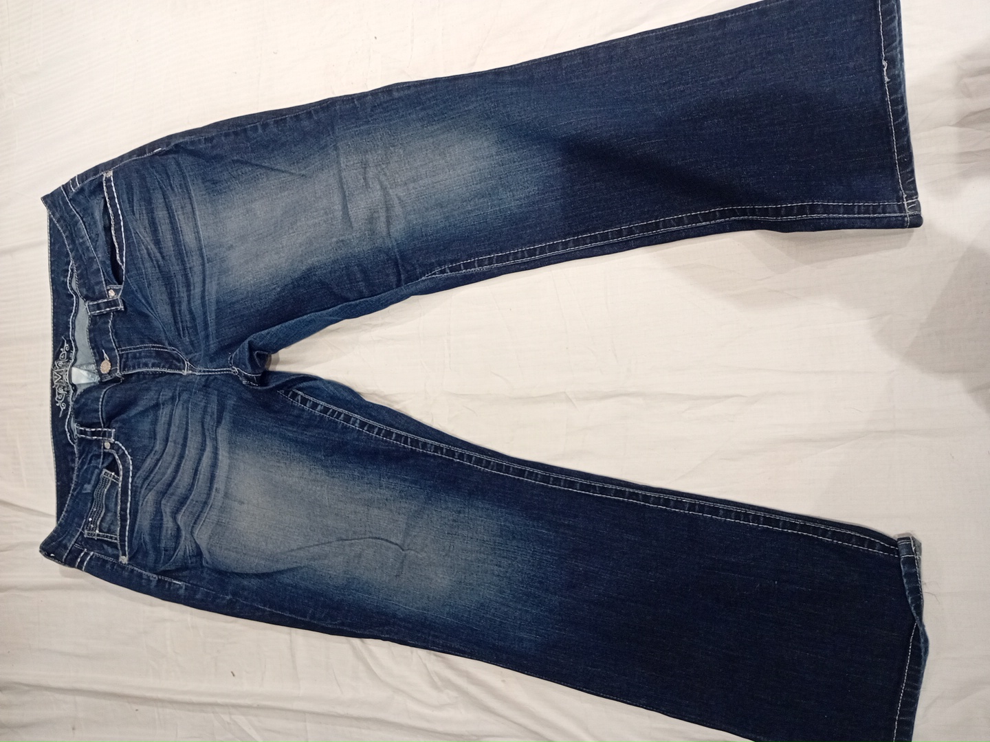 Jeans bootcut brodés