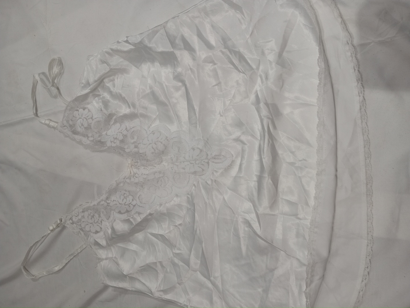 White Lace Trim Camisole