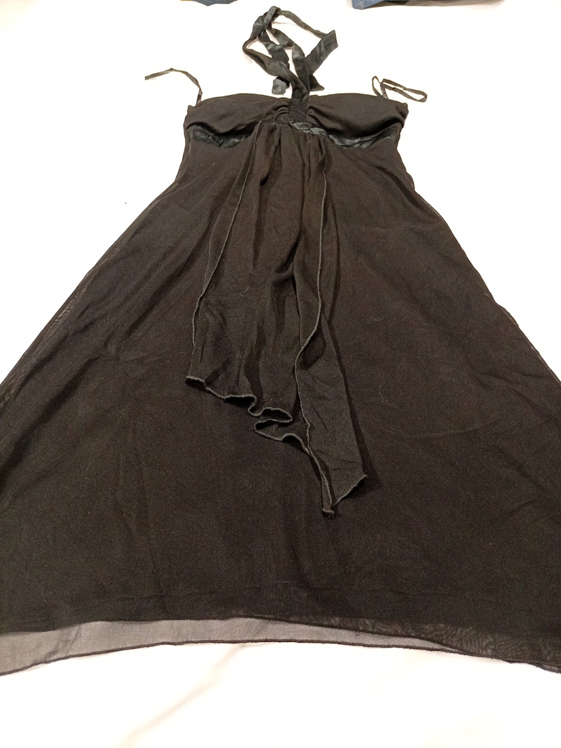 A. Byer Black Halter Dress