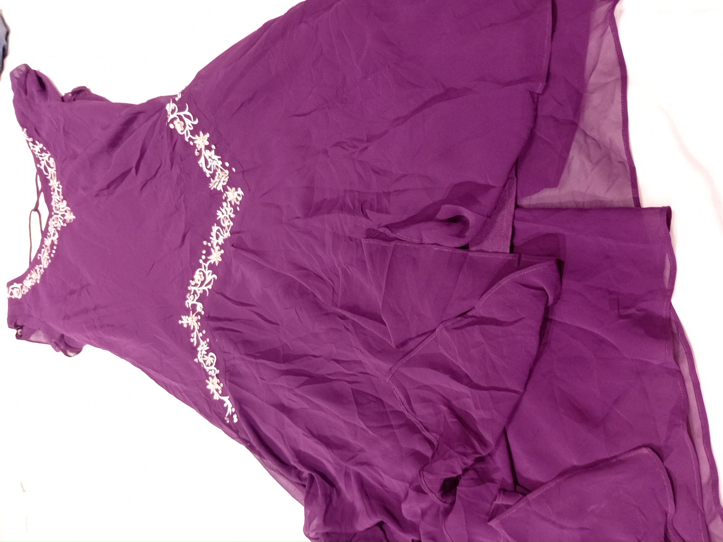 Purple Embellished Maxi Dress