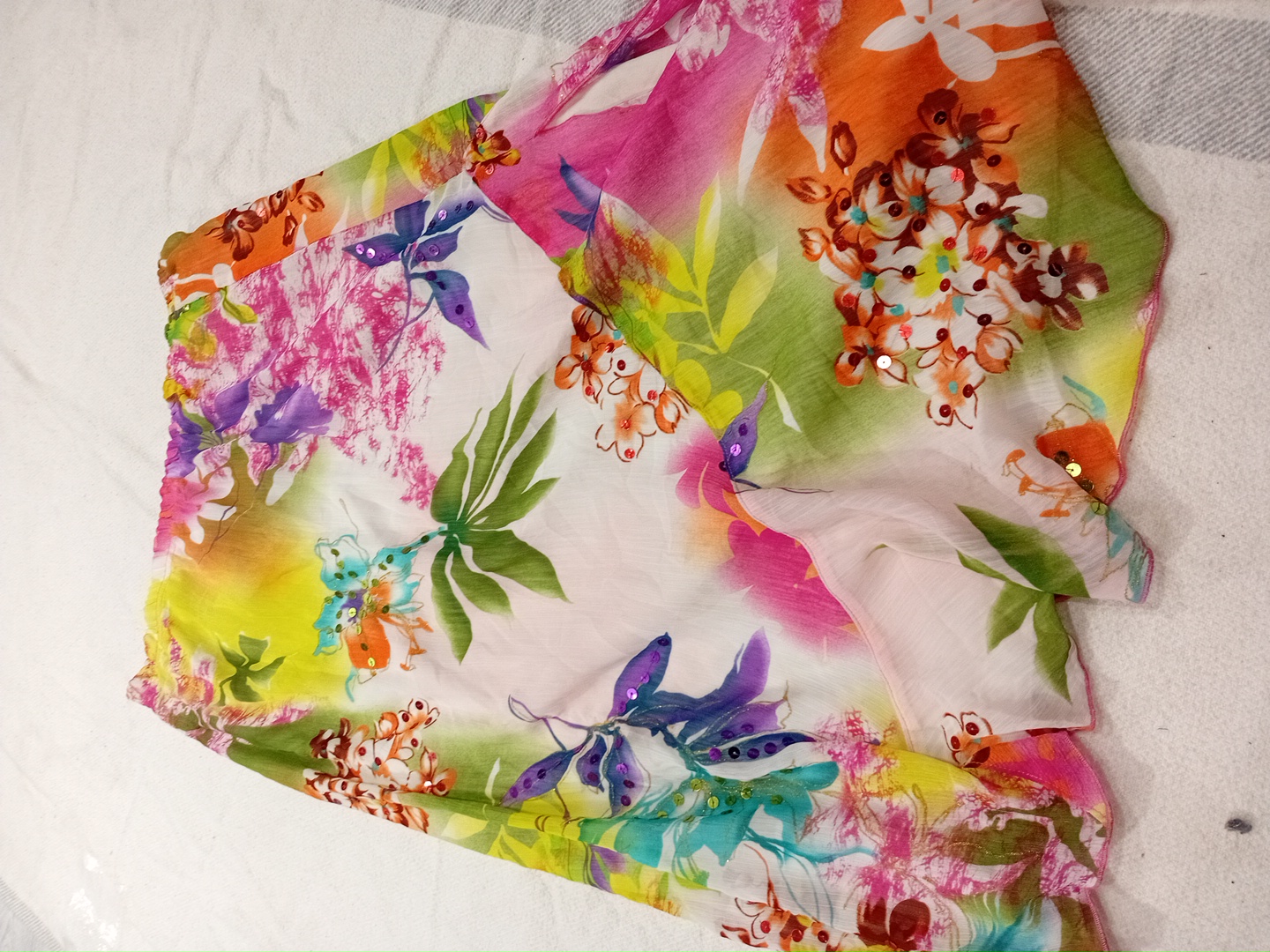 Floral Print Midi Skirt