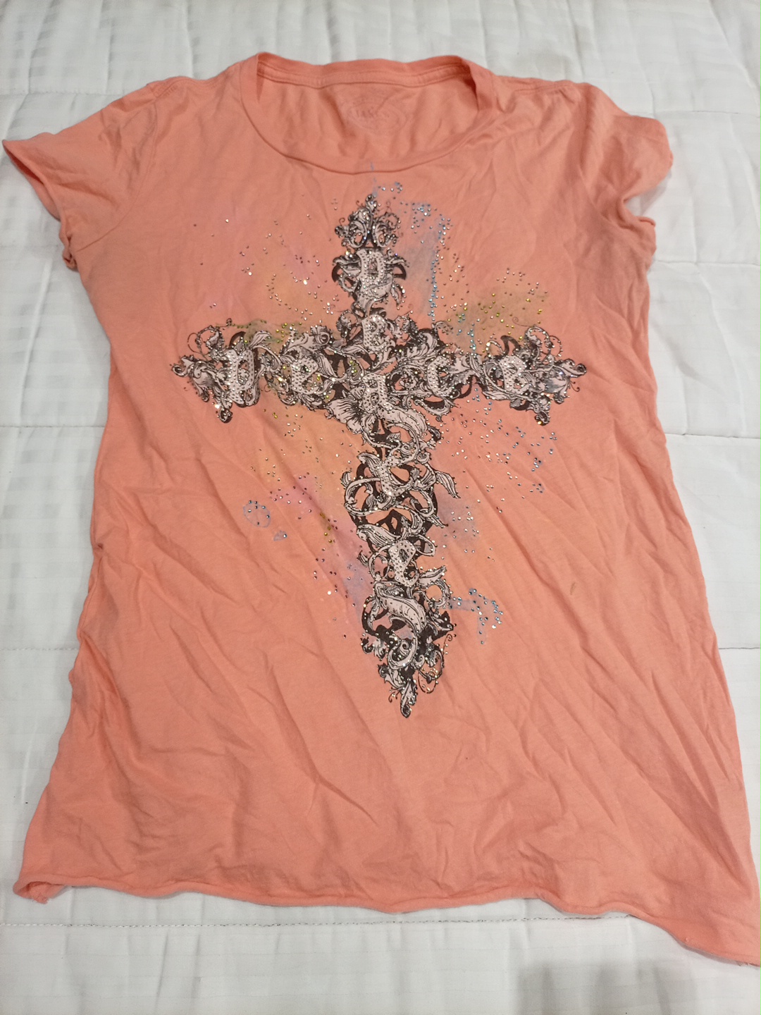 Peach Graphic T-shirt