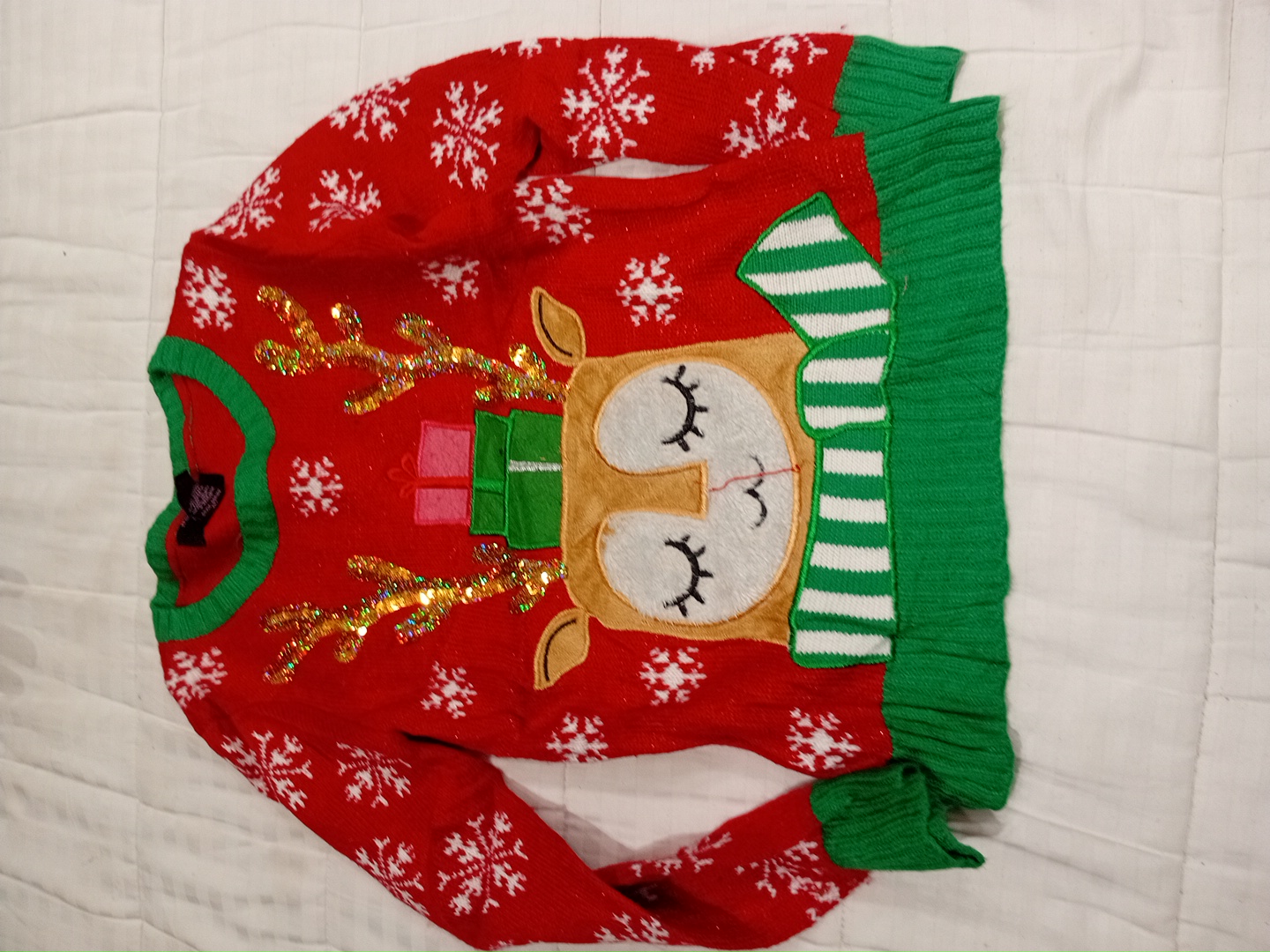 Red Christmas Reindeer Sweater
