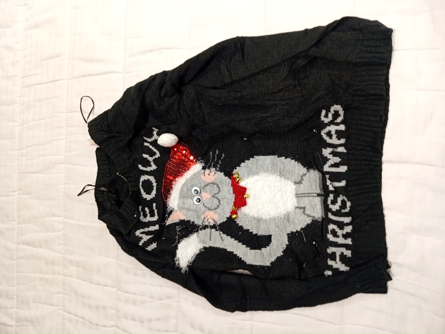 Meowy Christmas Cat Sweater