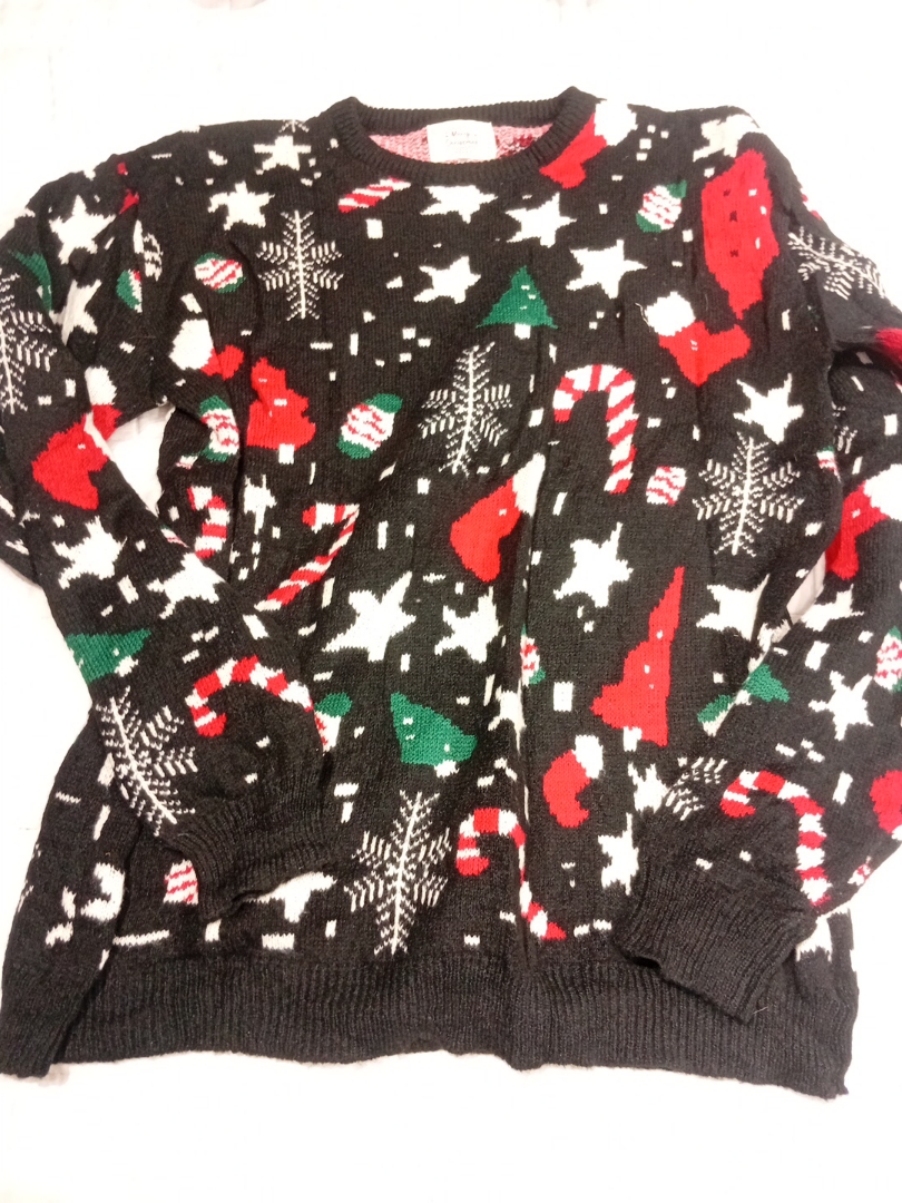 Christmas Patterned Crewneck Sweater