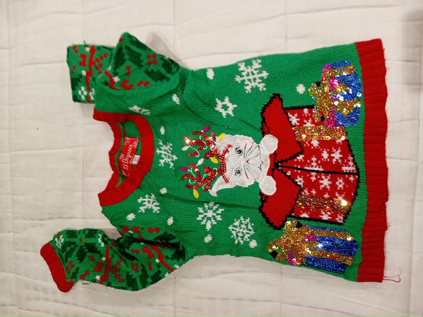 Pull de Noël 33 Degrees pour chat