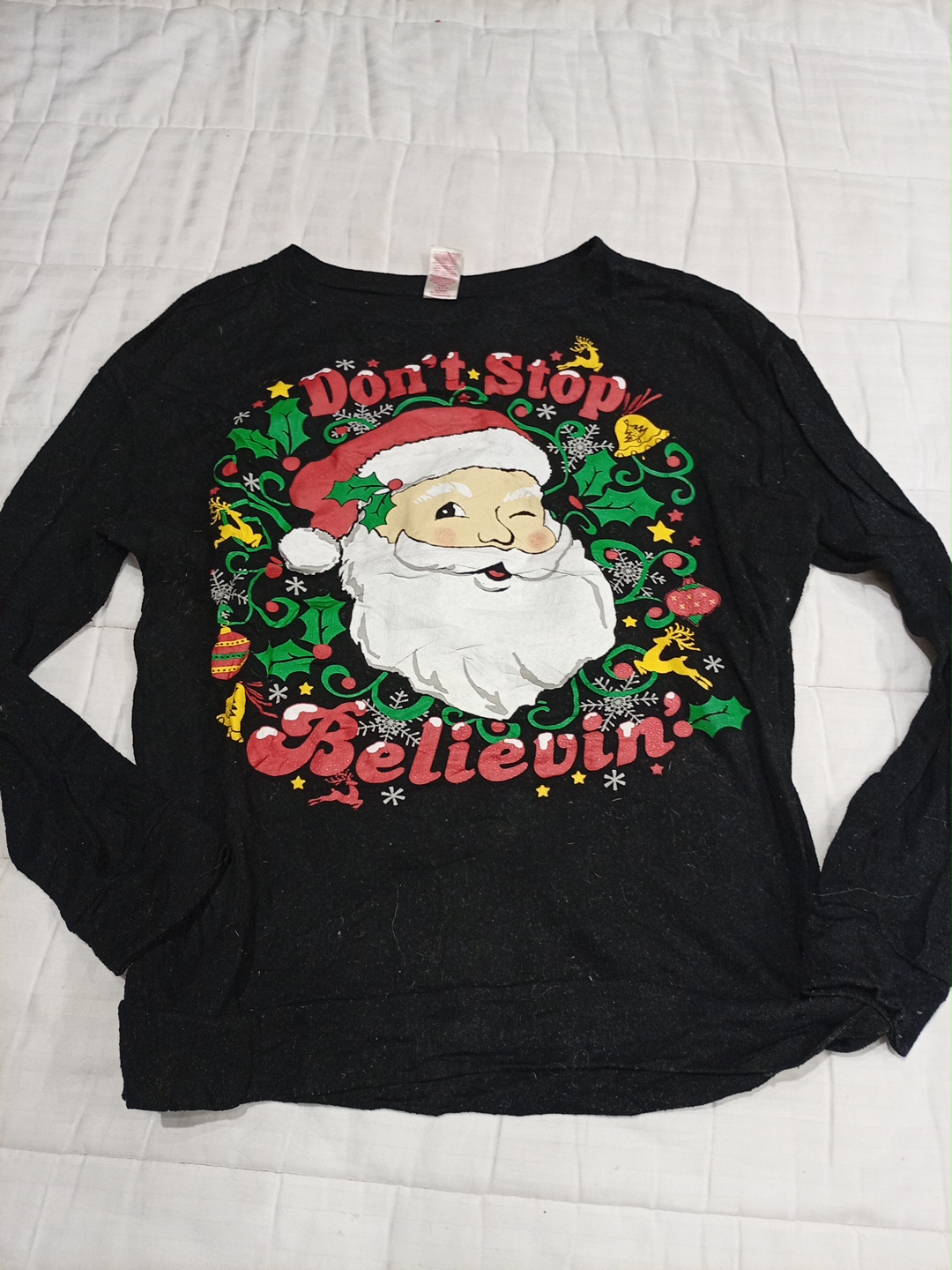 Urlaubszeit Santa Langarm-T-Shirt