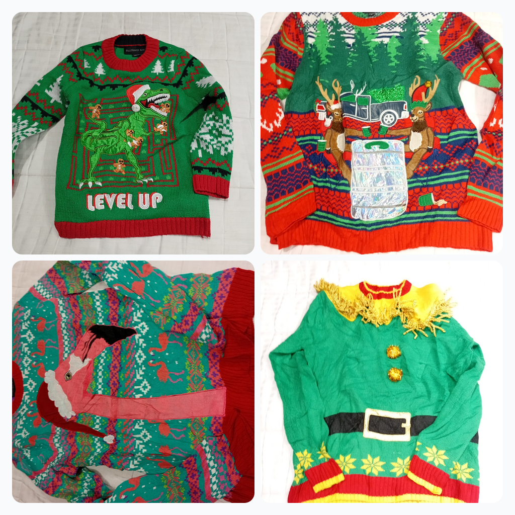 Blizzard Bay Christmas Sweater Bundle 8pcs Holiday..
