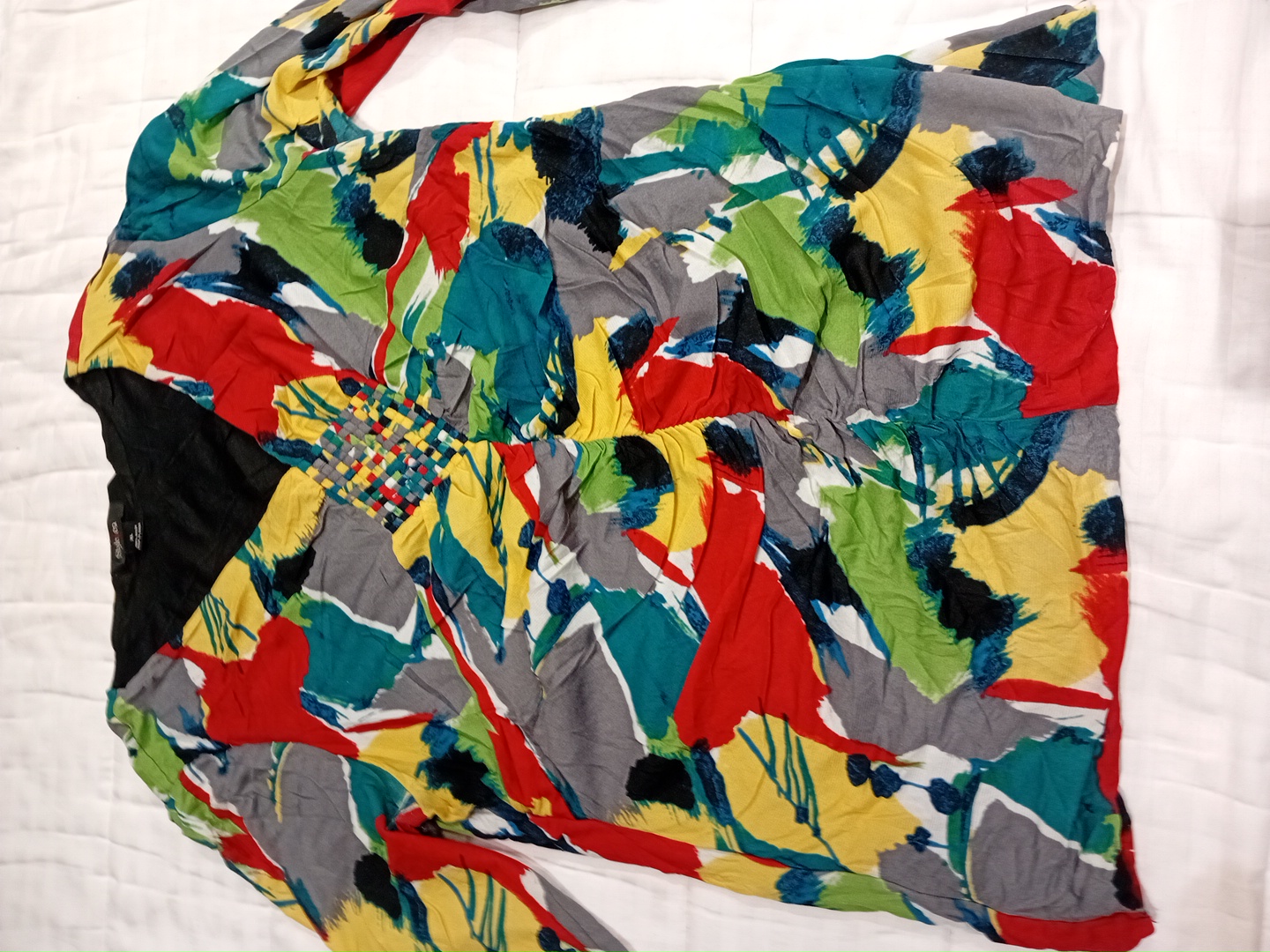 Style & Co. Haut à manches longues imprimé abstrai..