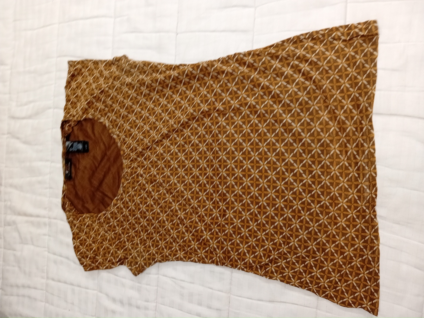 Brown Patterned Top