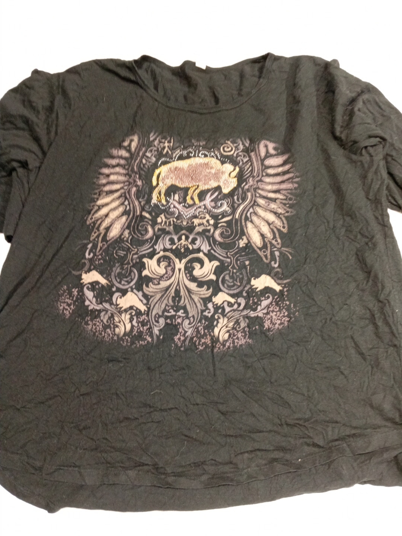 Cactus Bay Black Graphic T-shirt