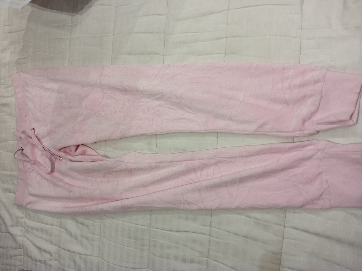 Juicy Couture Pink Velour Track Pants