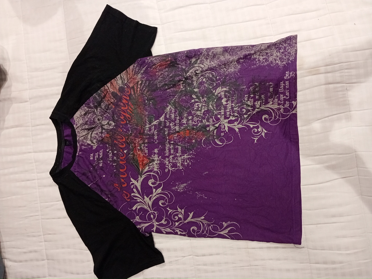 ROMWE Graphic Print Raglan Sleeve Tee