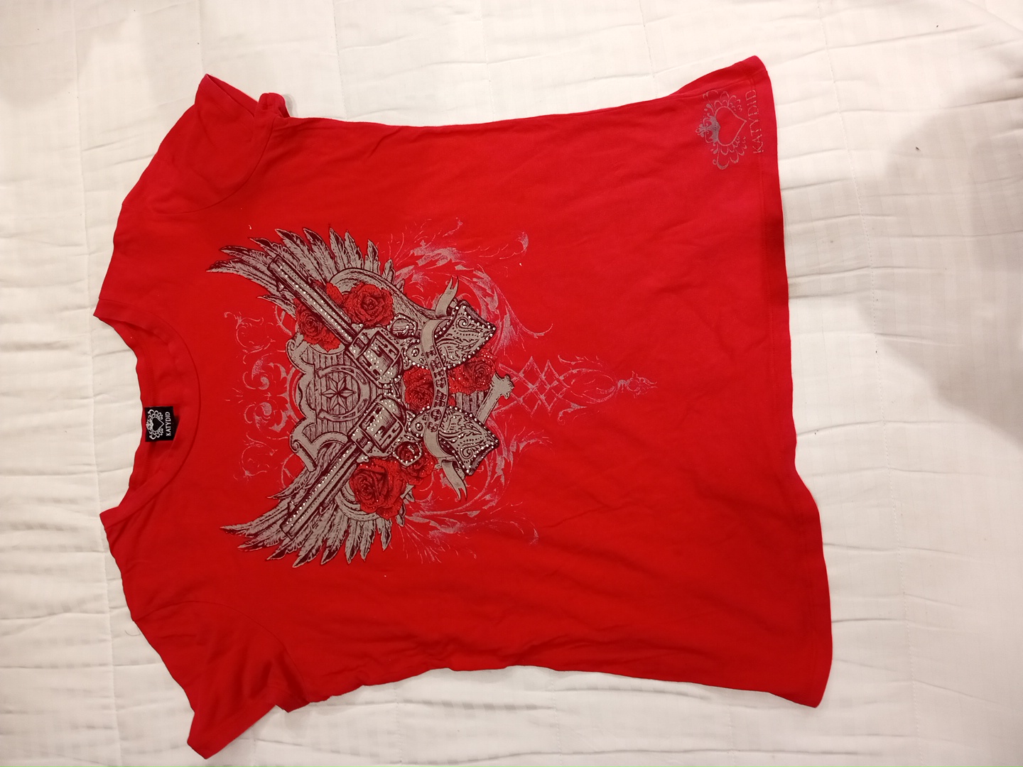KatyDid Red Graphic T-shirt