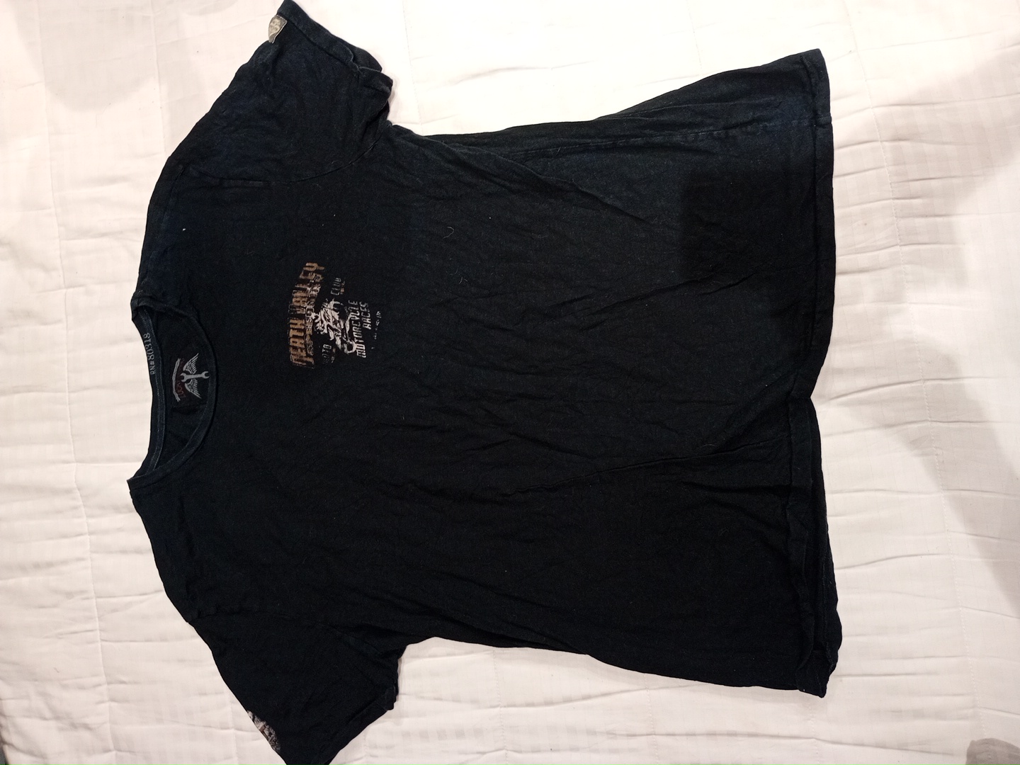 T-shirt grafica delle corse motociclistiche Lucky ..