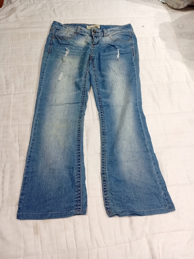 Paris Blues Distressed Flare Jeans