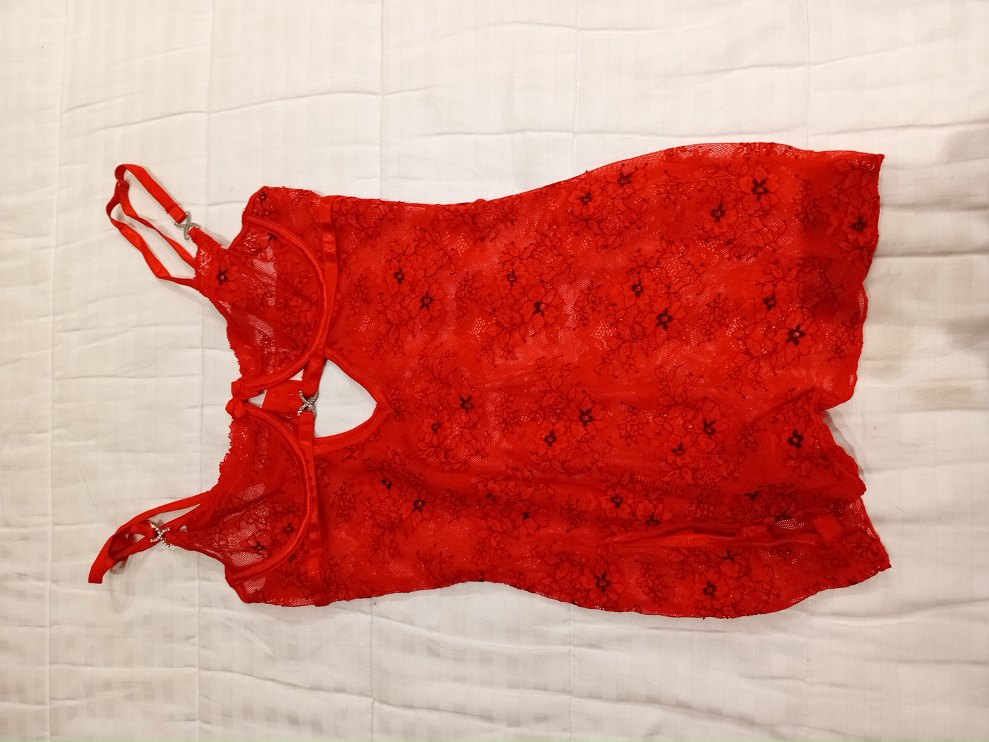 Red Lace Mini Dress
