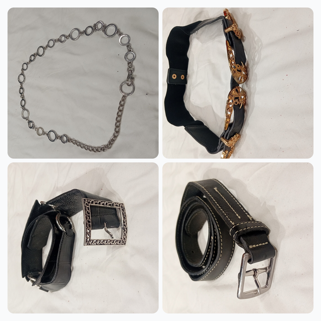 Leather Belt Bundle 40pcs Western Chain Studded Co..