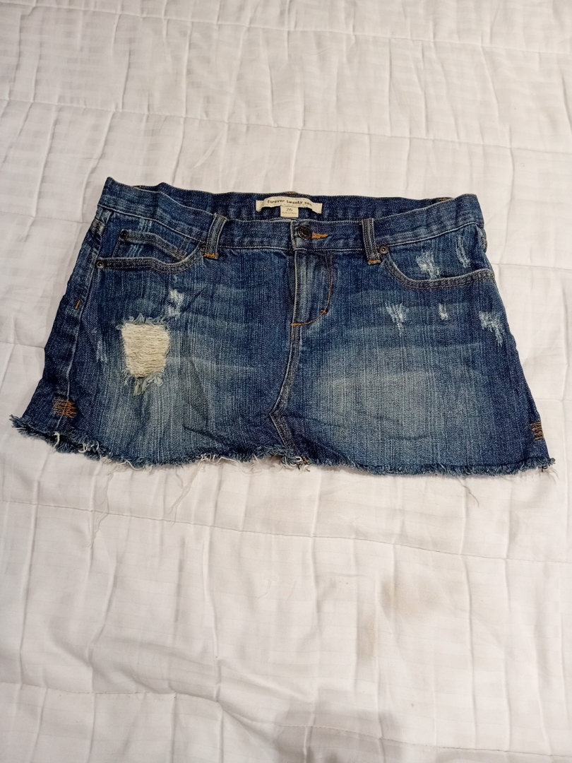 Jupe en denim usé Forever 21