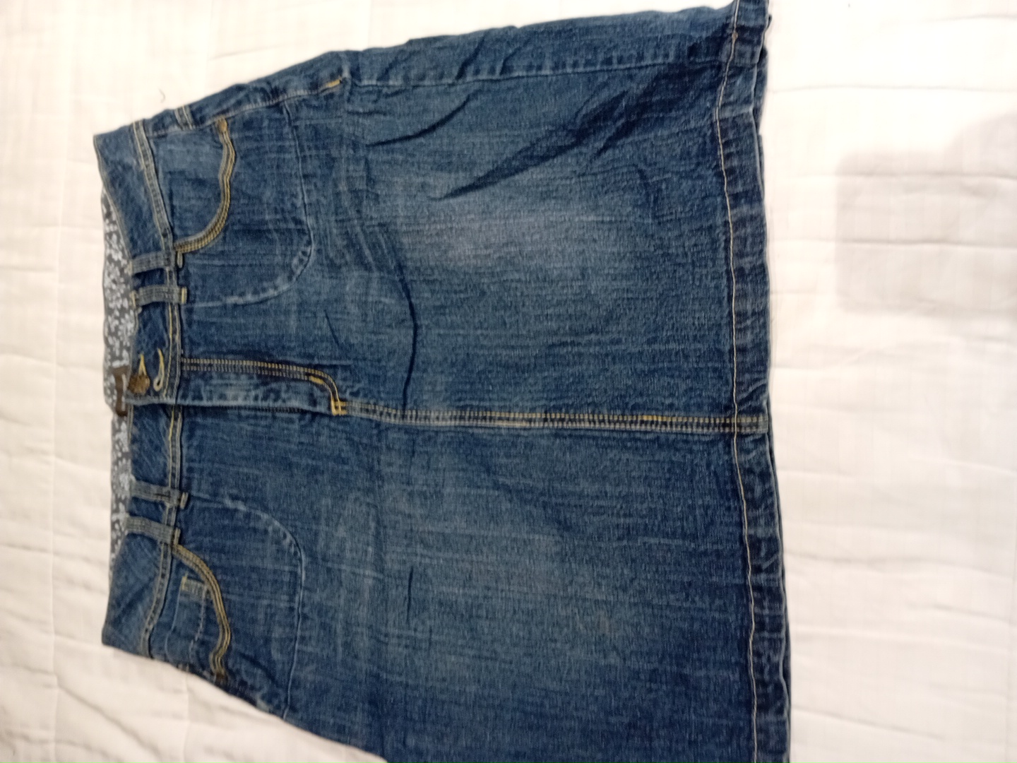 Denver Hayes Denim Mini Skirt