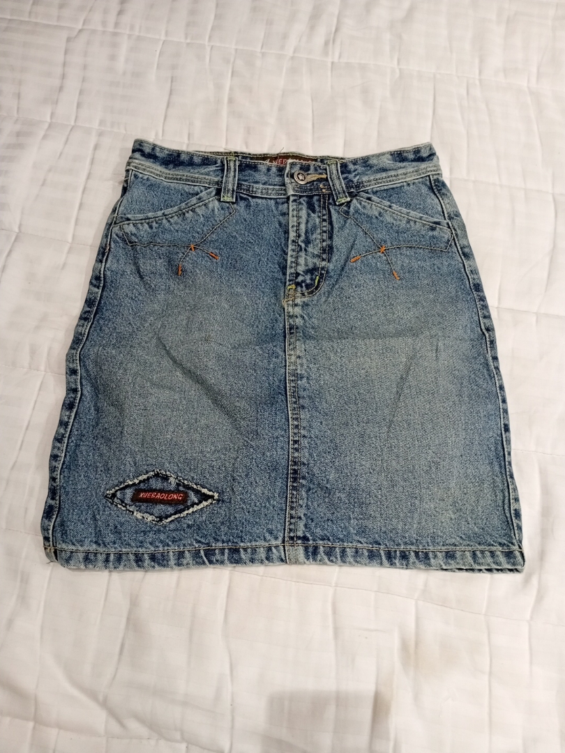 Xuebaolong Denim Mini Skirt