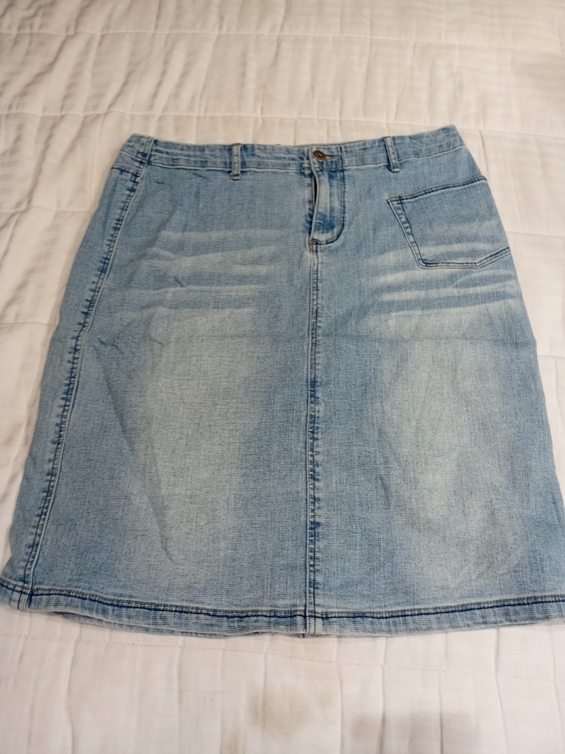 Route 66 Denim Midi Skirt