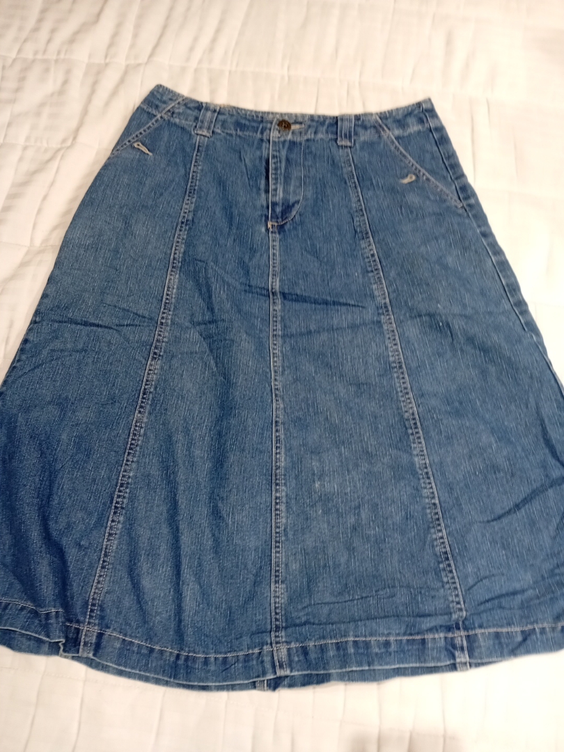 Jupe midi en denim White Stag