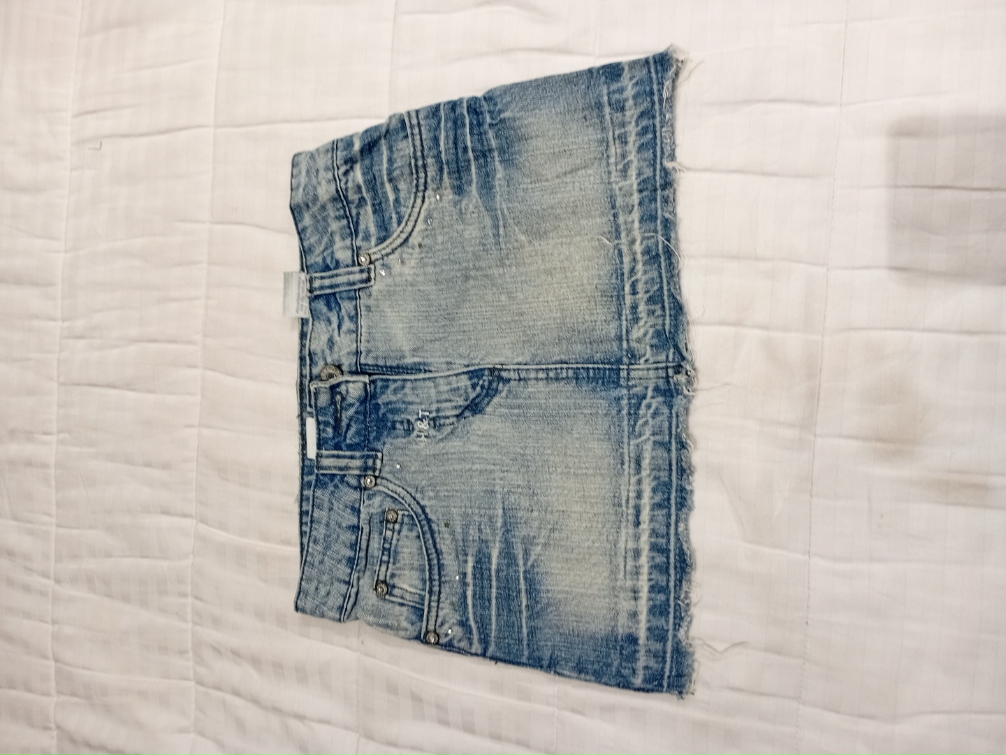 Here & There Girls Denim Mini Skirt