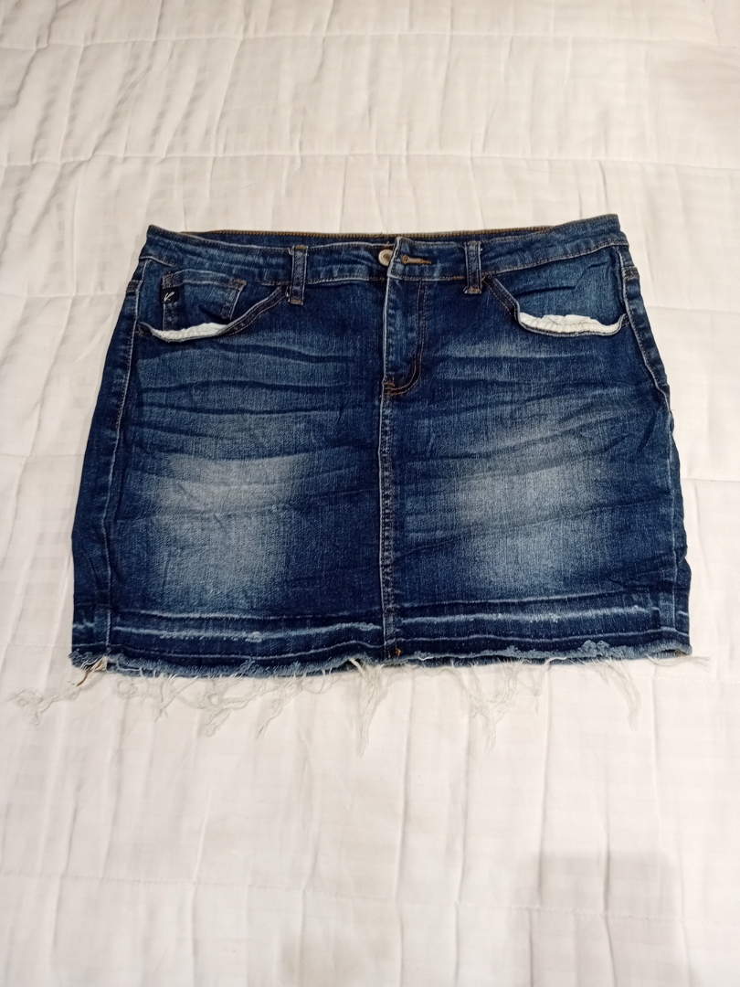 Saia Mini de Denim Kancan