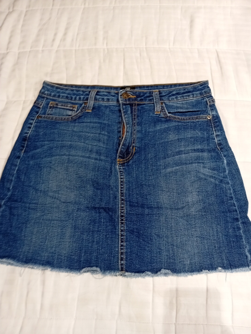 Just Black Denim Mini Skirt