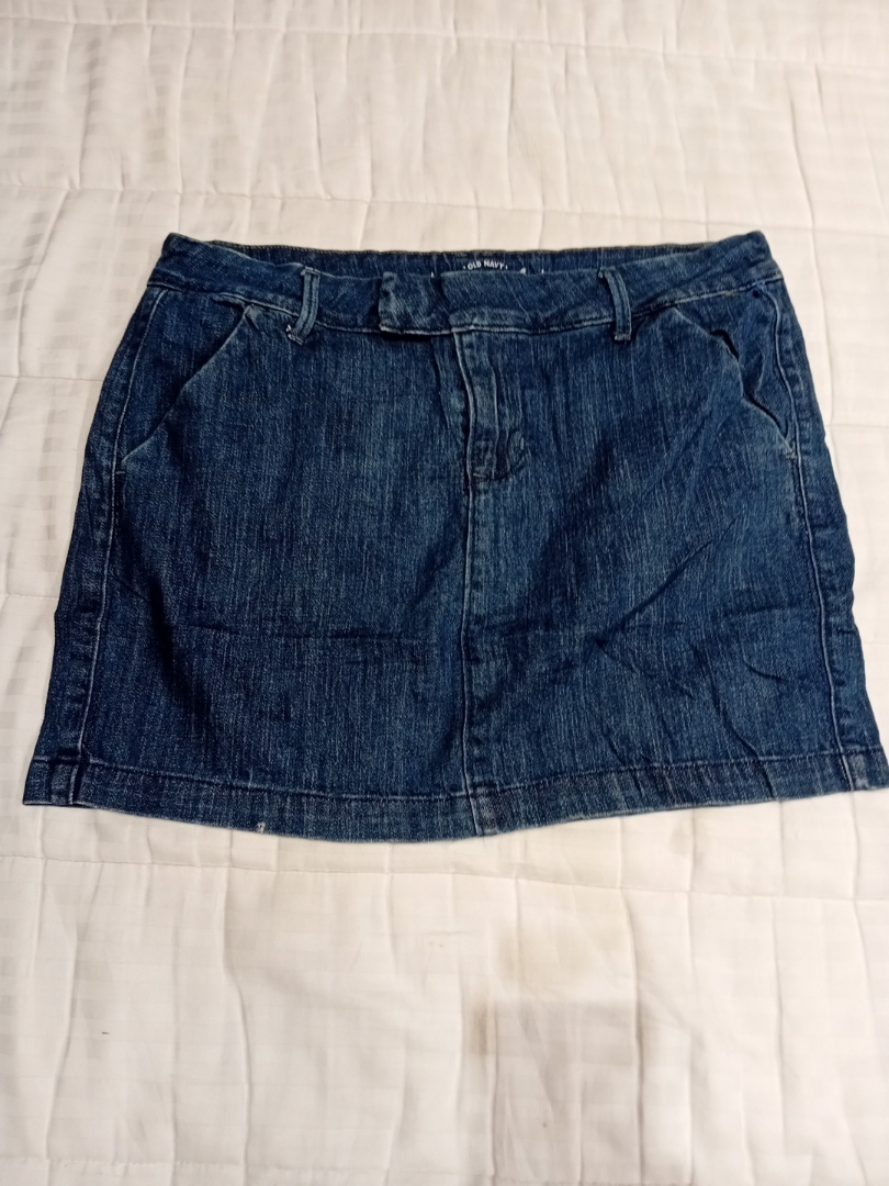 Mini jupe en denim ultra bleu Old Navy