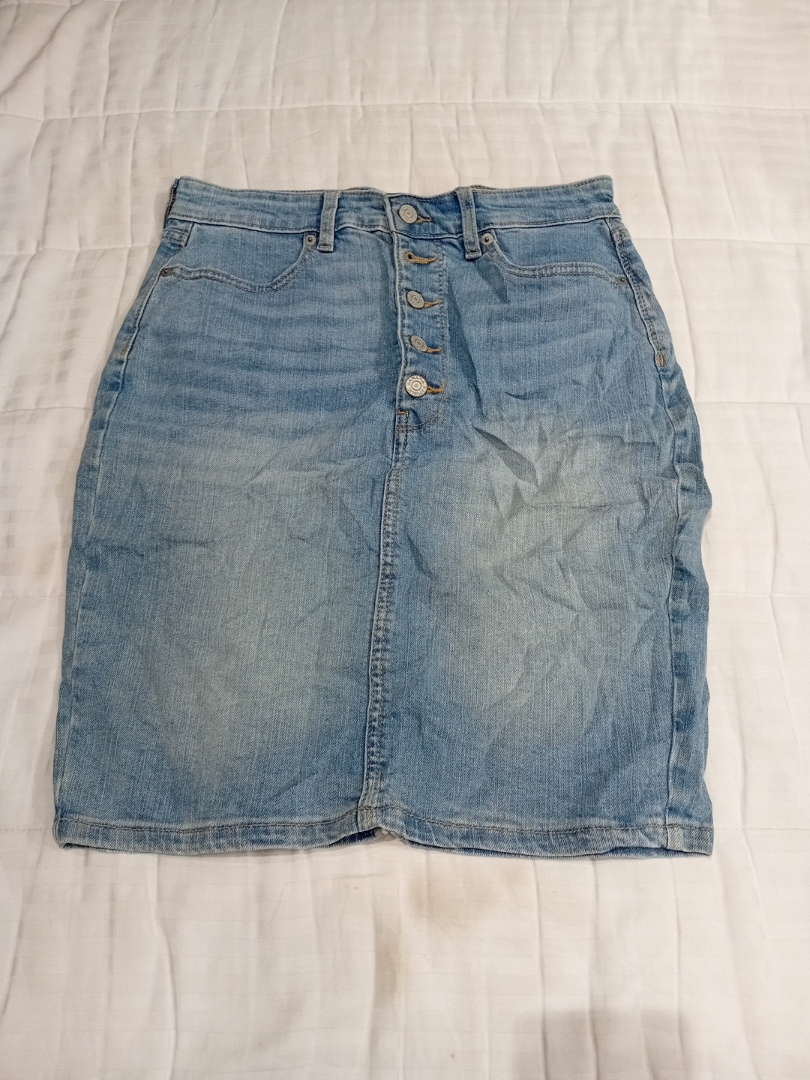 Gonna Midi in Denim Banana Republic