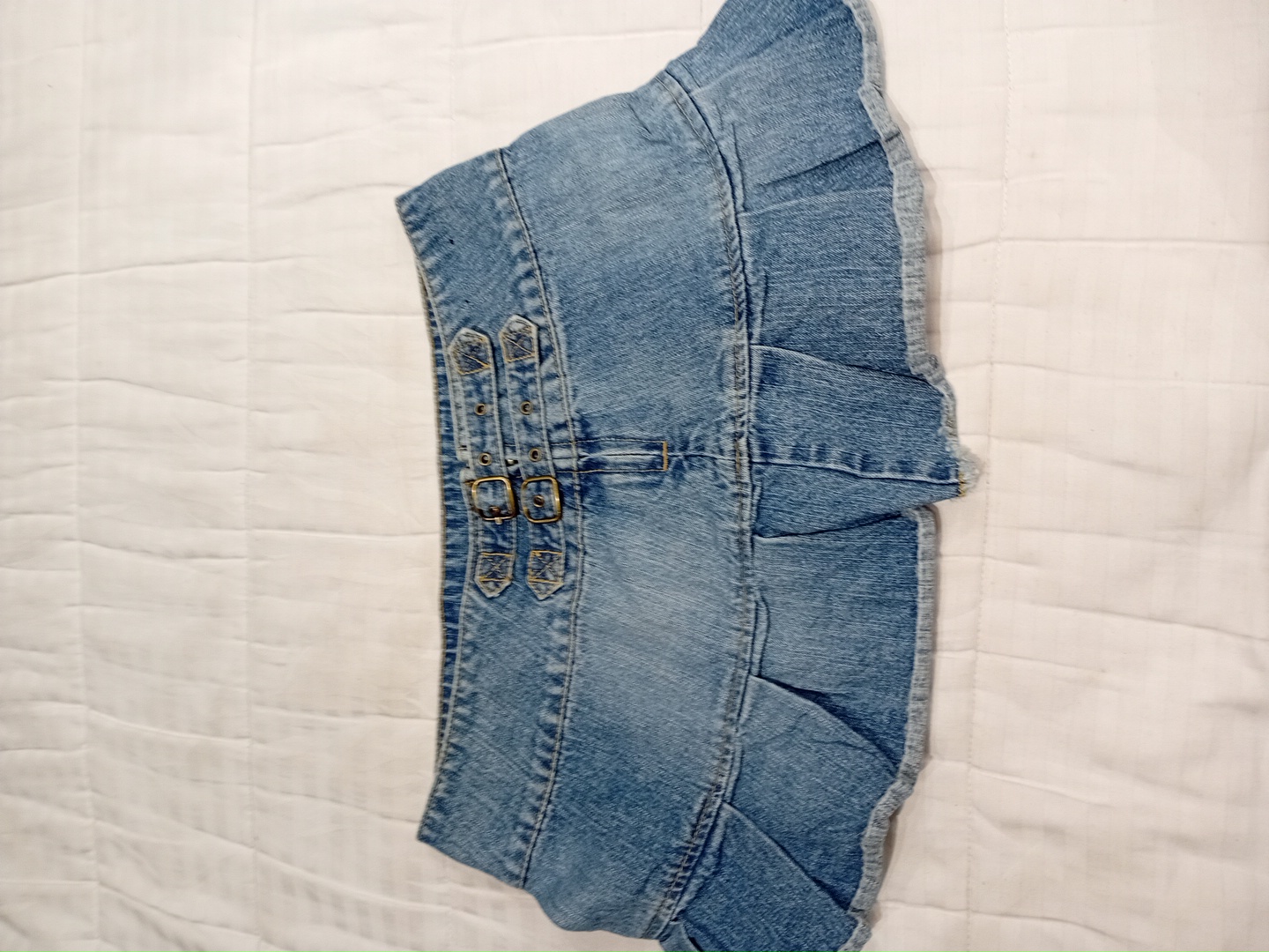 Deixe-me B Saia Mini Denim