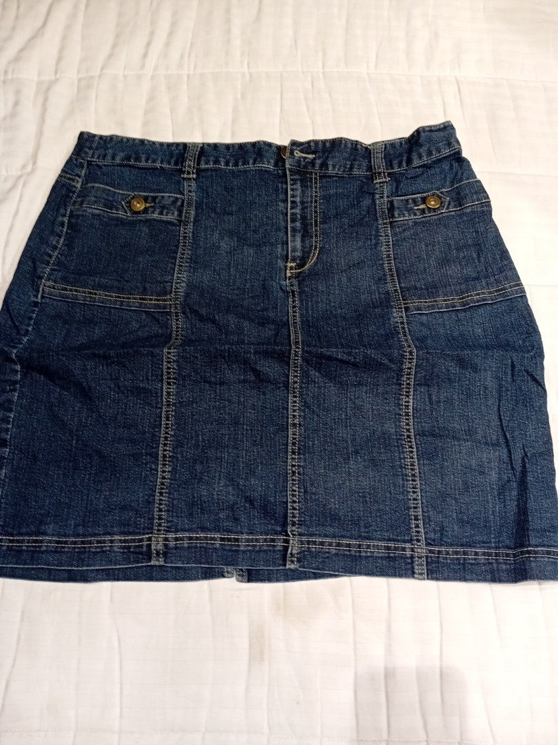 Christopher & Banks Denim Mini Skirt