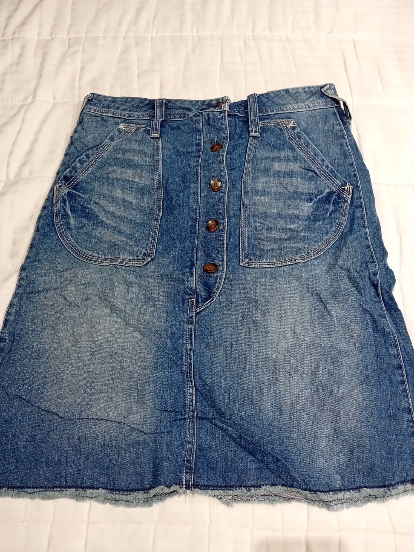 Lovestitch Denim Midi Skirt