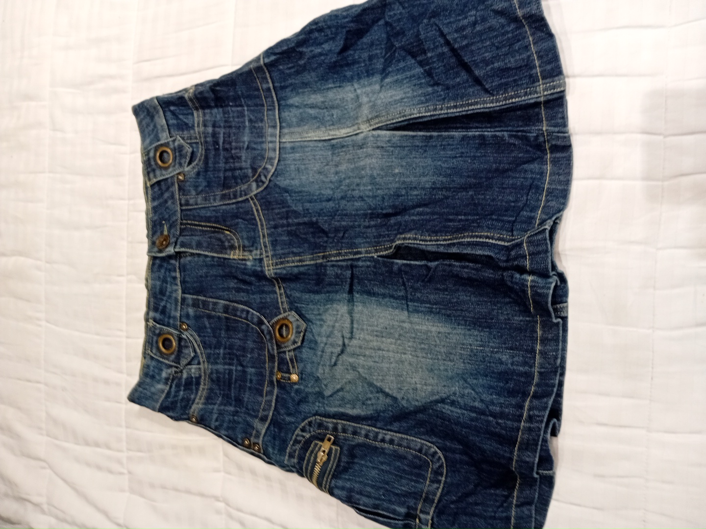 CaiLiNa Denim Mini Skirt
