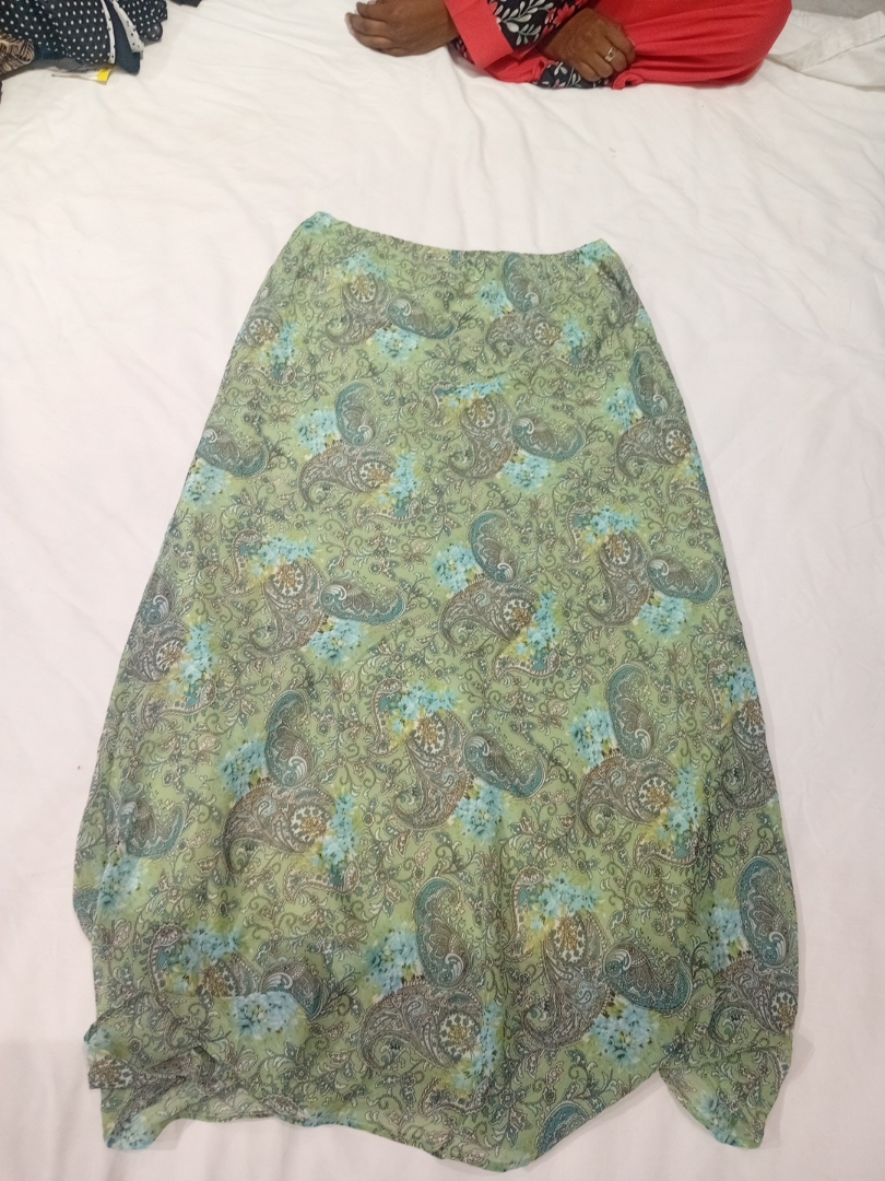 Paisley Print Maxi Skirt