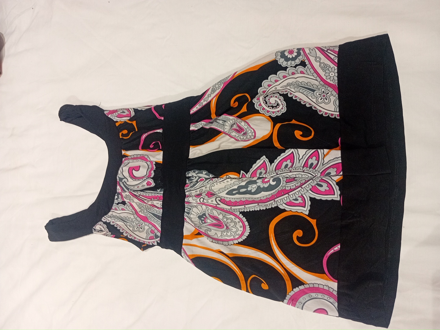 SUZY SHIER Paisley Print Mini Dress