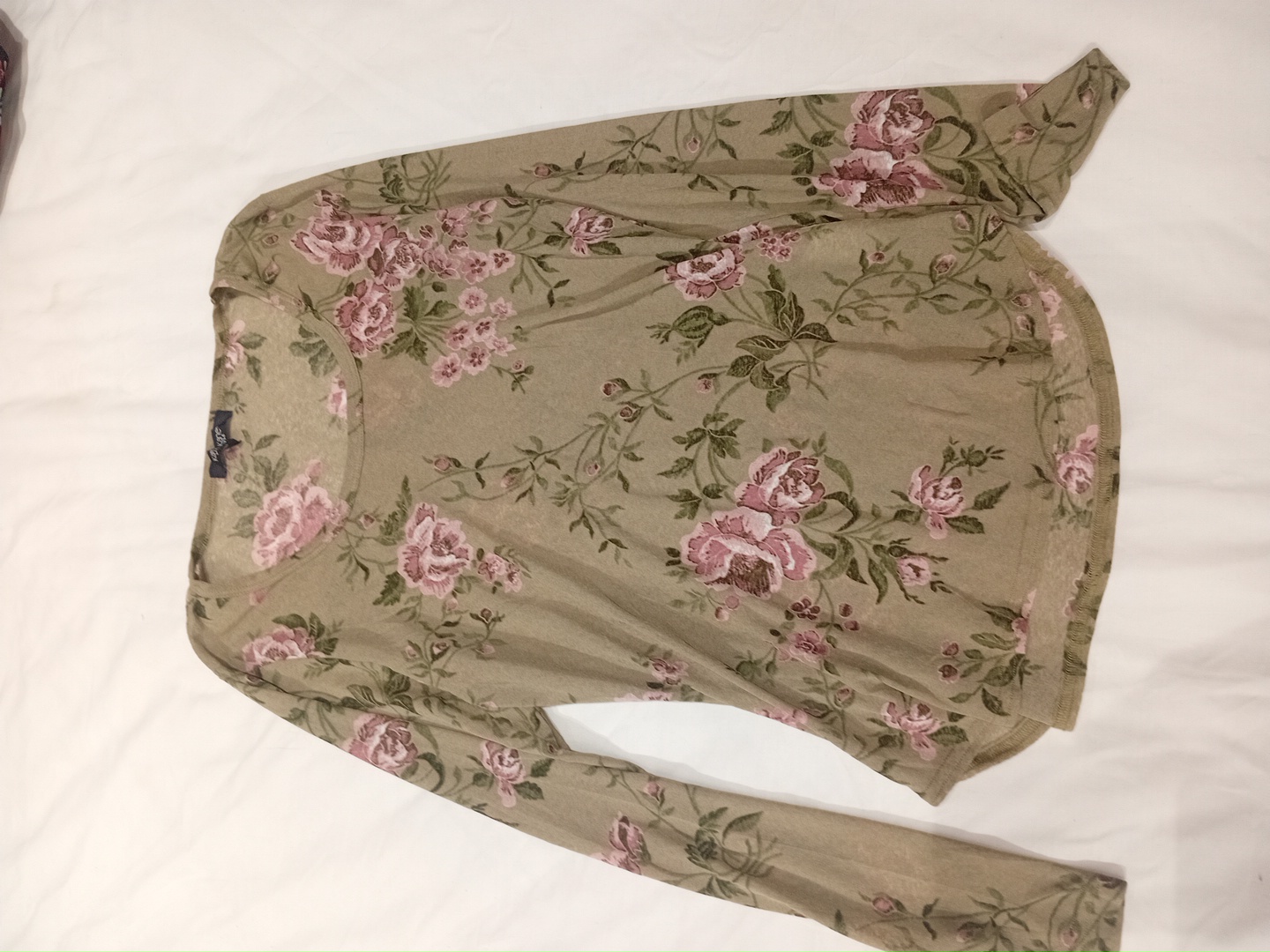 Top à manches longues à imprimé floral Karen Kane ..