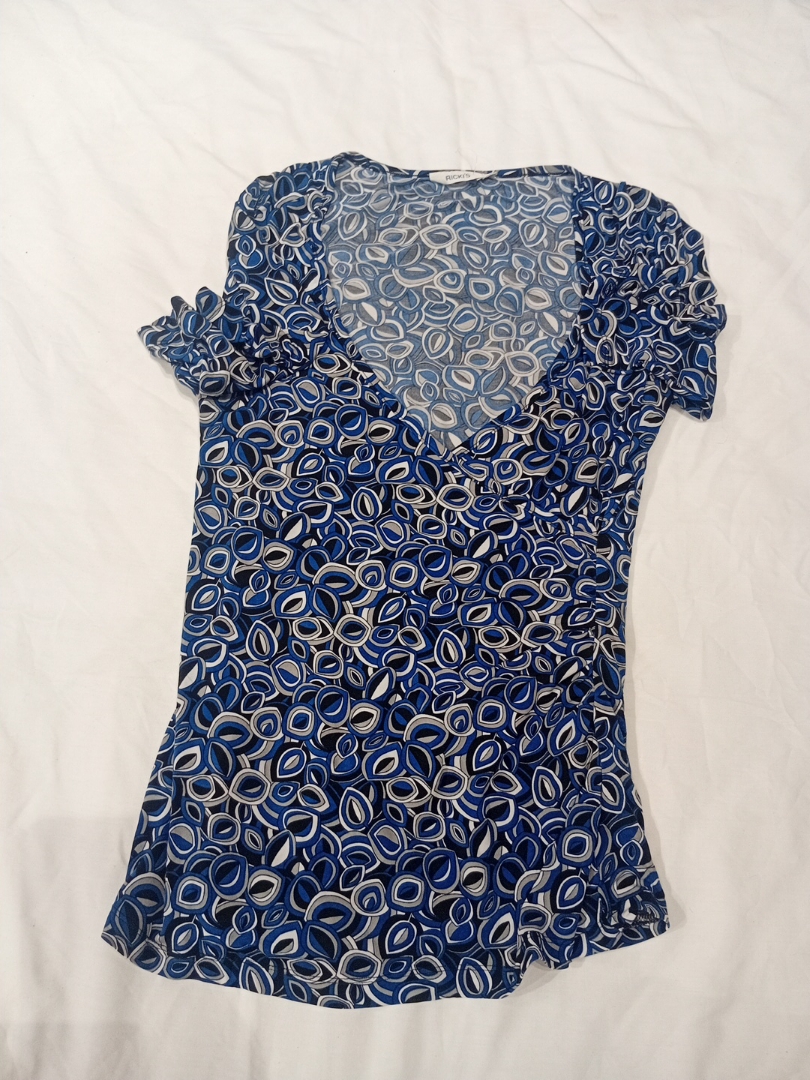 Blouse rayée bleue de Ricki