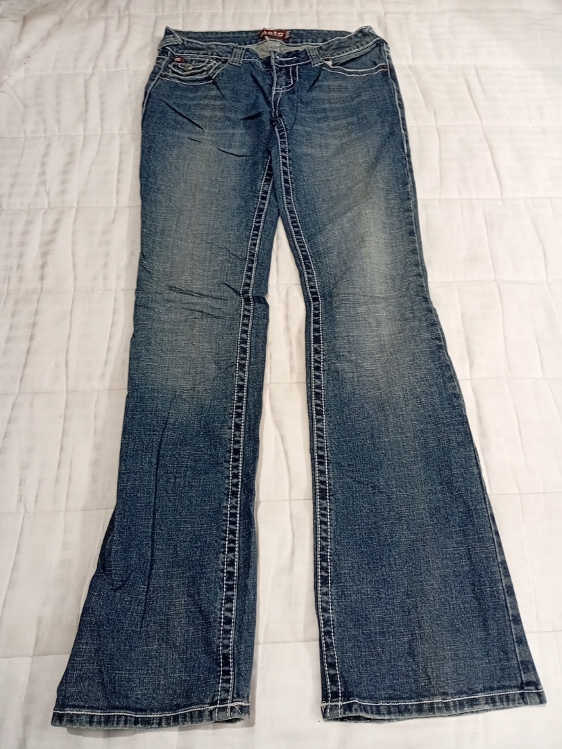 Moto Low Rise Flare Jeans