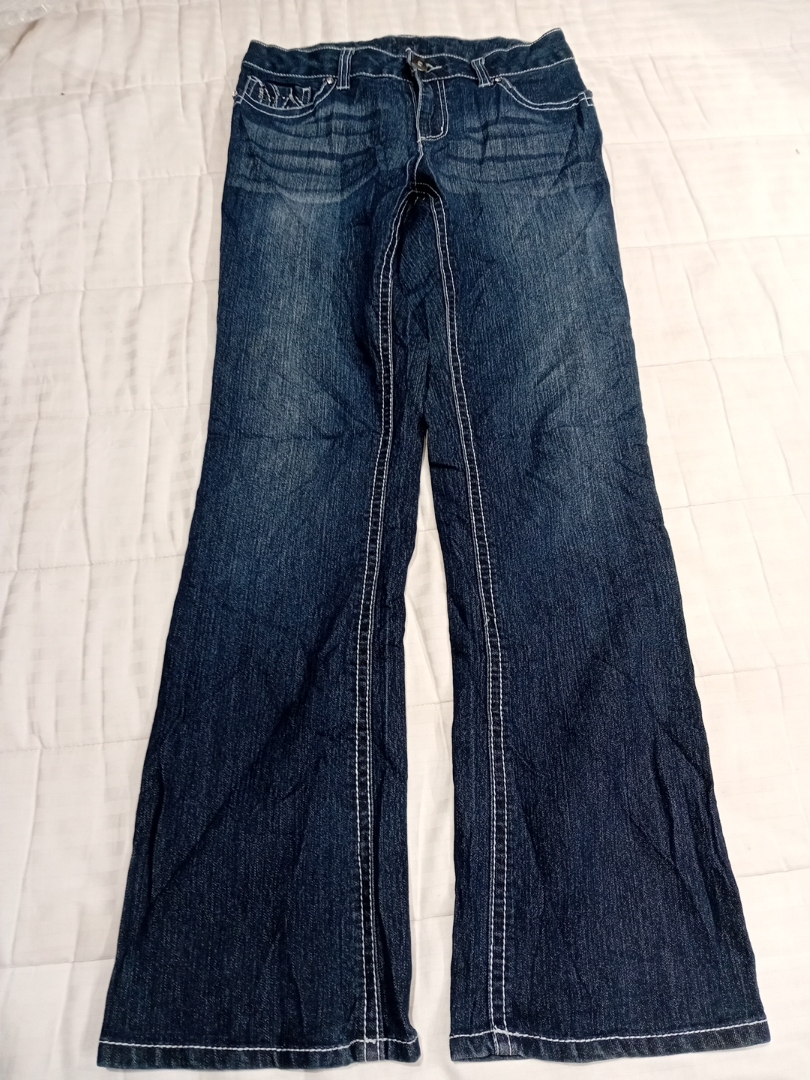 Jeans a zampa d'elefante decorati Faded Glory