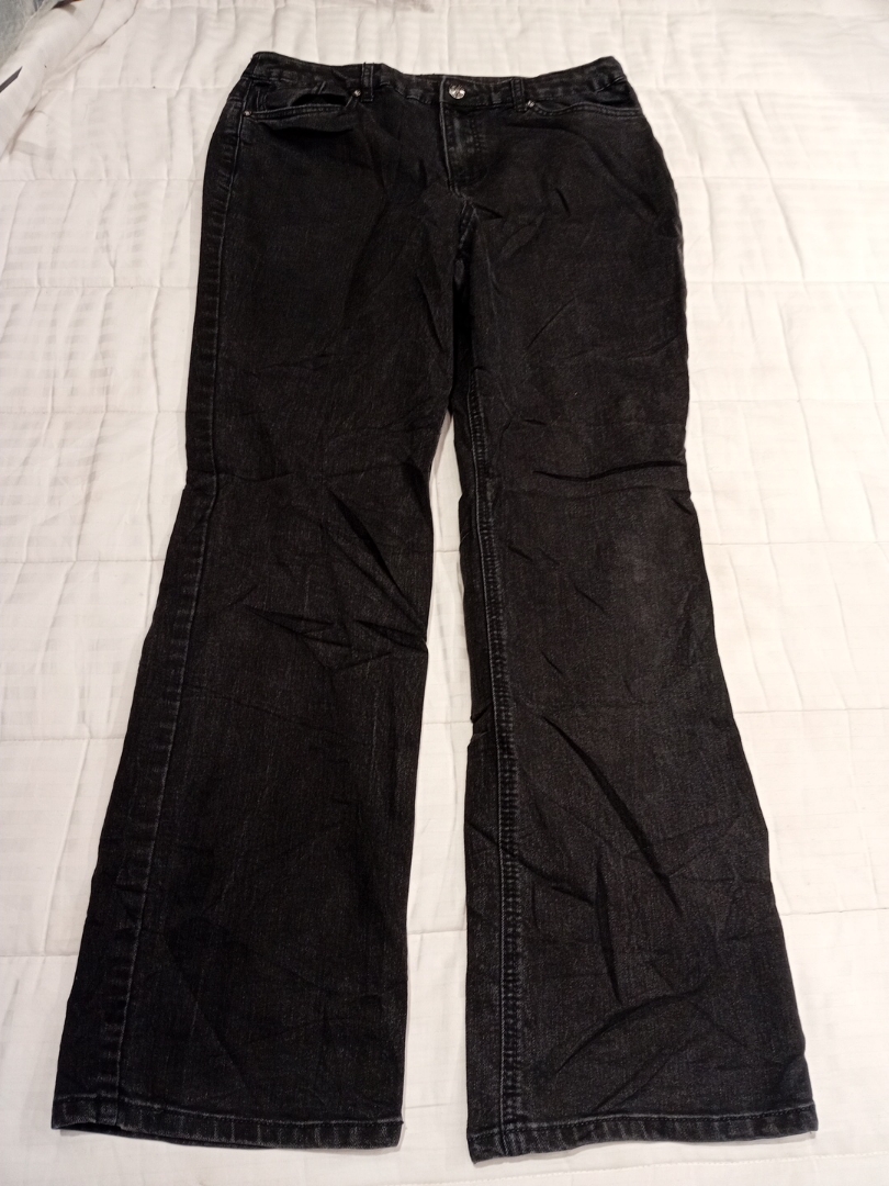 Christopher & Banks Jeans a Zampa d'Elefante Neri ..